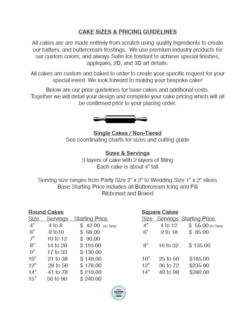 Custom Cakes Geneva Baking Company